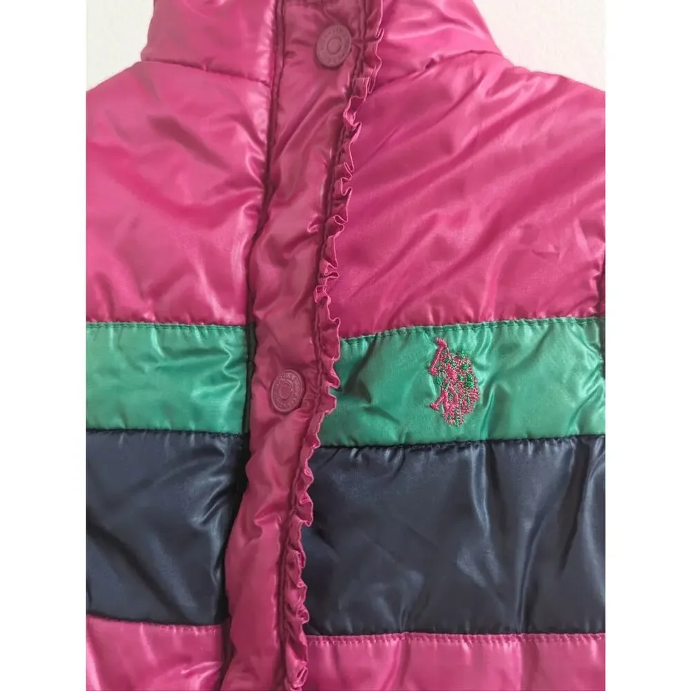 U.S. Polo Assn. Puffer Vest Pink 24m